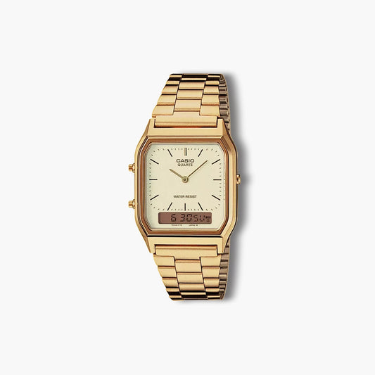Reloj Casio Collection Retro AQ-230GA-9DMQYES analógico digital acero dorado