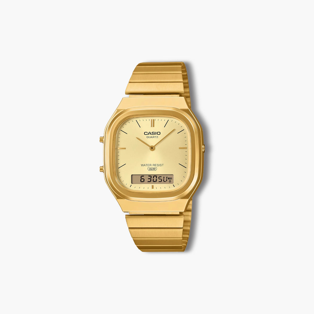 Reloj Casio Collection Retro AQ-240EG-9AEF analógico digital acero dorado