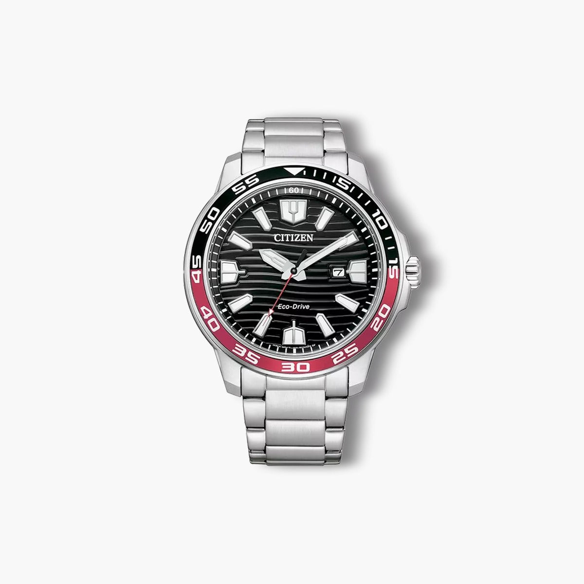 Reloj Citizen Marine Sport AW1527-86E Eco-Drive acero esfera negra