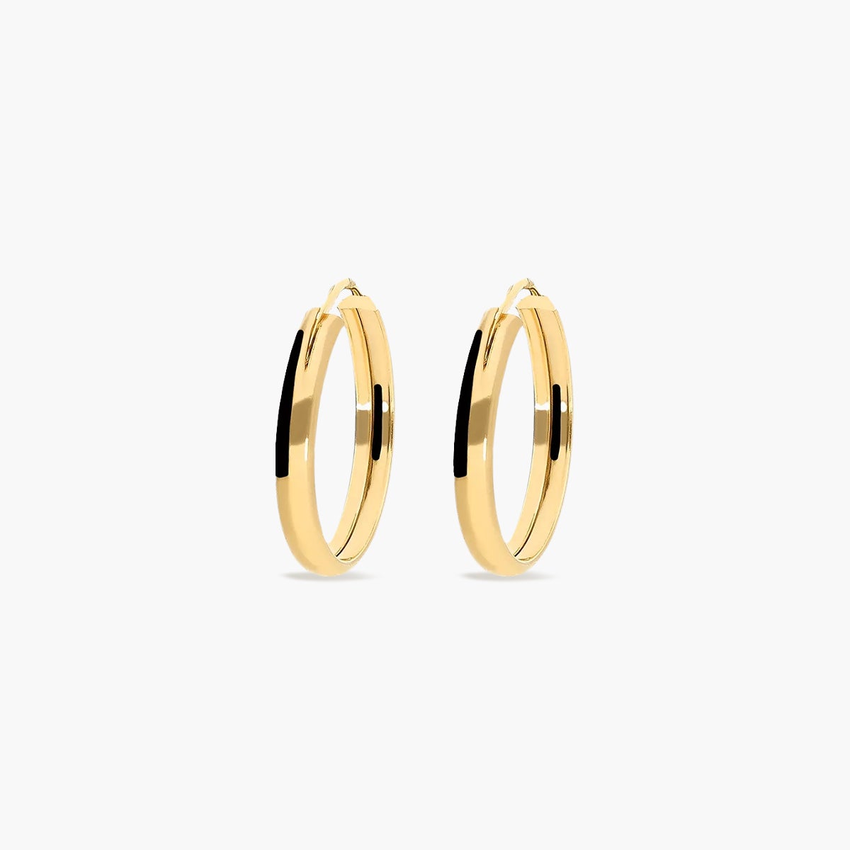 Pendientes de aro de oro 18K 16 mm