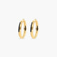 Pendientes de aro de oro 18K 16 mm