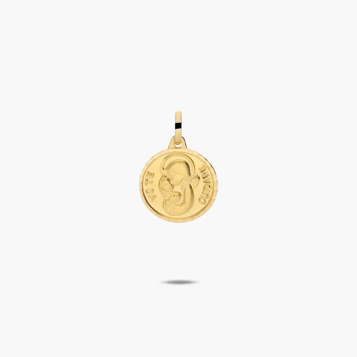 Medalla niña de oro 18K 13 mm
