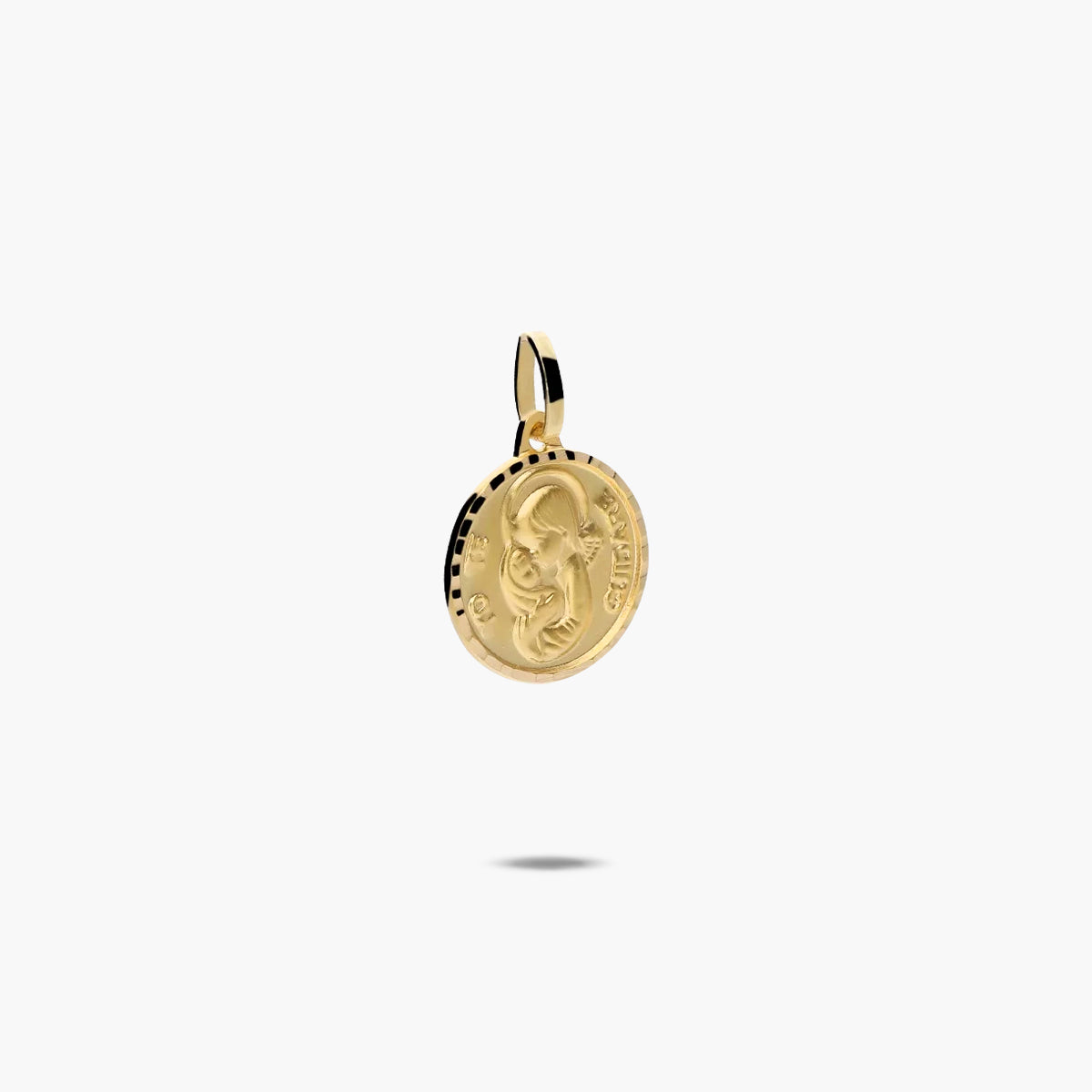 Medalla niña de oro 18K 13 mm