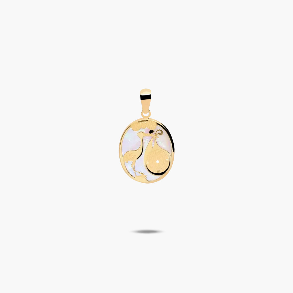 Medalla bebé de oro 18K 14 mm