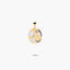 Medalla bebé de oro 18K 14 mm