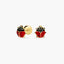 Pendientes mariquita de oro 18K 7 mm
