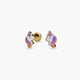 Pendientes unicornio de oro 18K 8 mm
