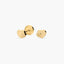 Pendientes corazón de oro 18K para bebé 4 mm