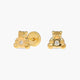 Pendientes oso de oro 18K circonita para bebé 5 mm