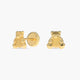 Pendientes oso de oro 18K para bebé 5 mm