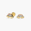 Pendientes arco iris de oro 18K para bebé 6 mm