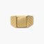 Sello hombre rectangular de oro 18K