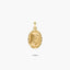 Medalla Virgen niña con velo de oro 18K 20 mm
