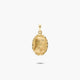 Medalla Virgen niña con velo de oro 18K 20 mm