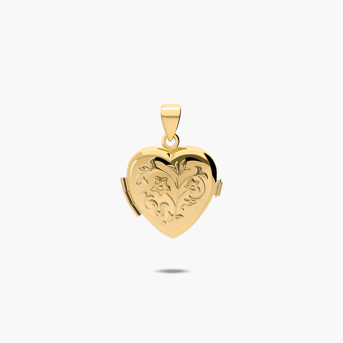 Colgante guardapelo corazón de oro 18K 20 mm
