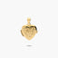 Colgante guardapelo corazón de oro 18K 20 mm