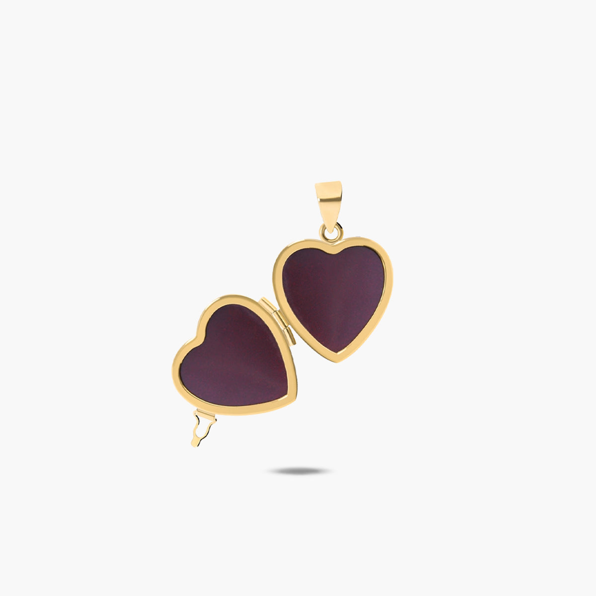 Colgante guardapelo corazón de oro 18K 20 mm