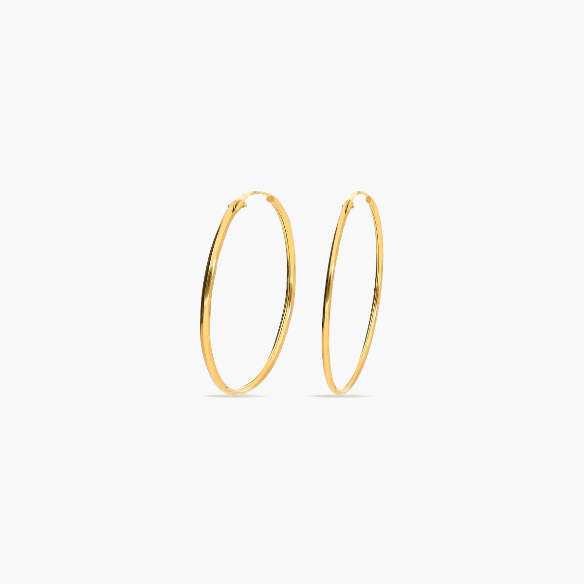 Pendientes de aro de oro 18K 20 mm