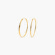 Pendientes de aro de oro 18K 20 mm