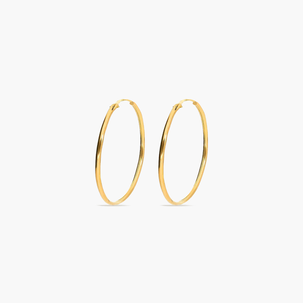 Pendientes de aro de oro 18K 20 mm
