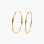 Pendientes de aro de oro 18K 25 mm