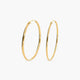 Pendientes de aro de oro 18K 25 mm