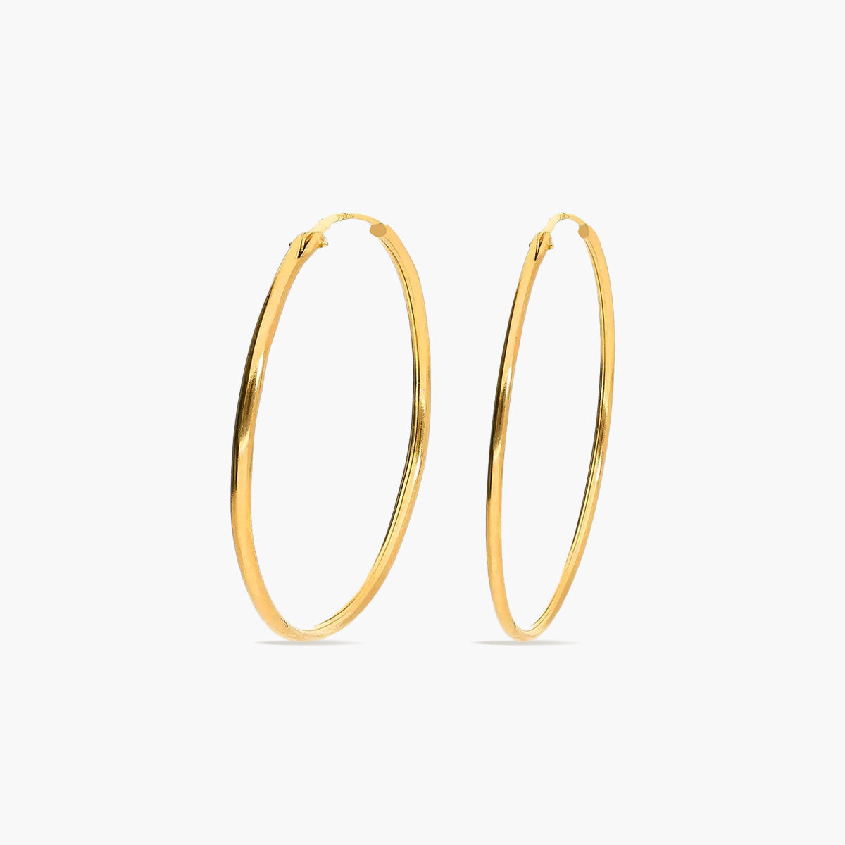 Pendientes de aro de oro 18K 27 mm