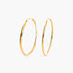 Pendientes de aro de oro 18K 27 mm