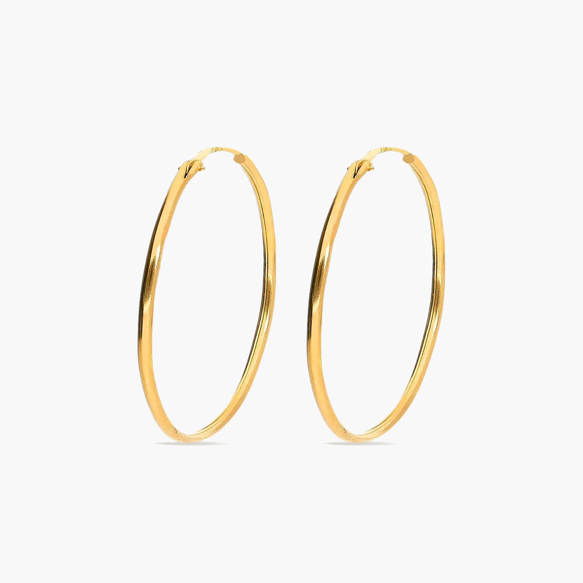 Pendientes de aro de oro 18K 27 mm
