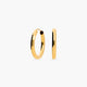 Pendientes de aro lisos de oro 18K 13 mm