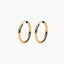 Pendientes de aro lisos de oro 18K 20 mm