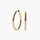 Pendientes de aro liso de oro 18K 25 mm
