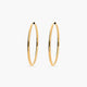 Pendientes de aro lisos de oro 18K 30 mm