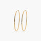 Pendientes de aro lisos de oro 18K 25 mm