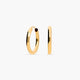 Pendientes de aro lisos de oro 18K 15 mm