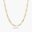Gargantilla de oro 18K 45 cm malla programada