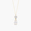 Collar de oro 18K circonitas 11 mm