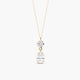 Collar de oro 18K circonitas 11 mm