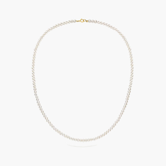 Collar de oro 18K con perlas 42 cm