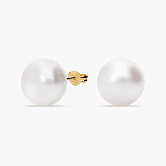 Pendientes de oro 18K con perlas 12 mm