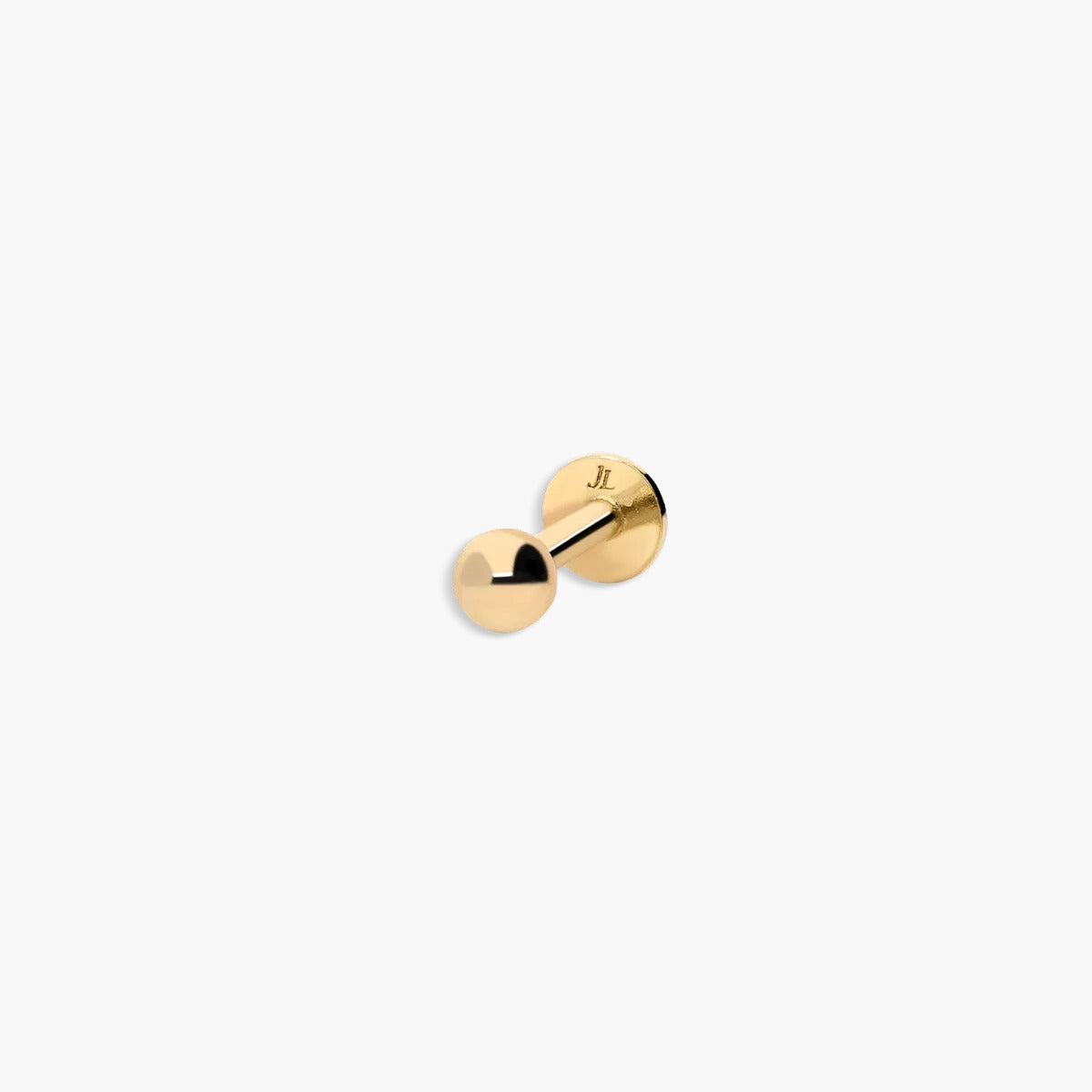 Piercing de oreja de oro 18K bola 3 mm