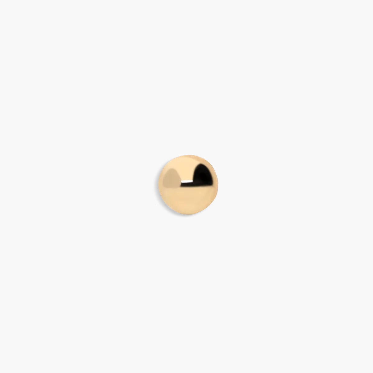 Piercing de oreja de oro 18K bola 3 mm