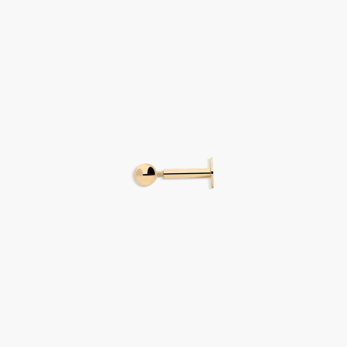 Piercing de oreja de oro 18K bola 3 mm