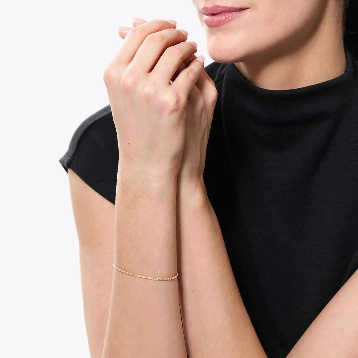 Pulsera de oro 18K 19 cm THE ROPE