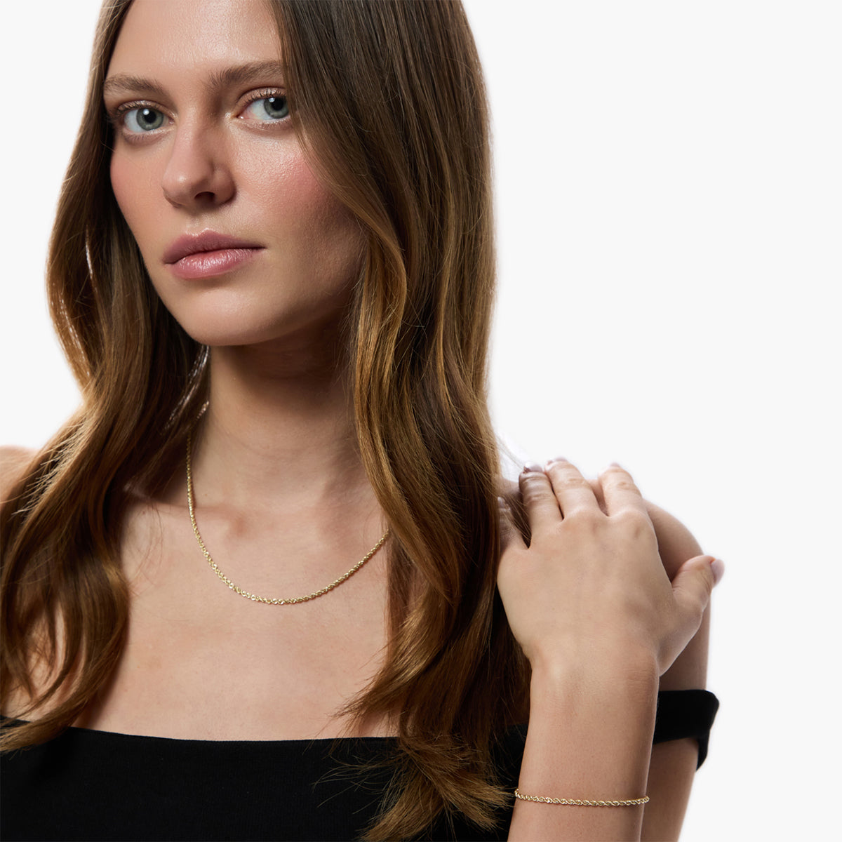 Pulsera de oro 18K 19 cm THE ROPE