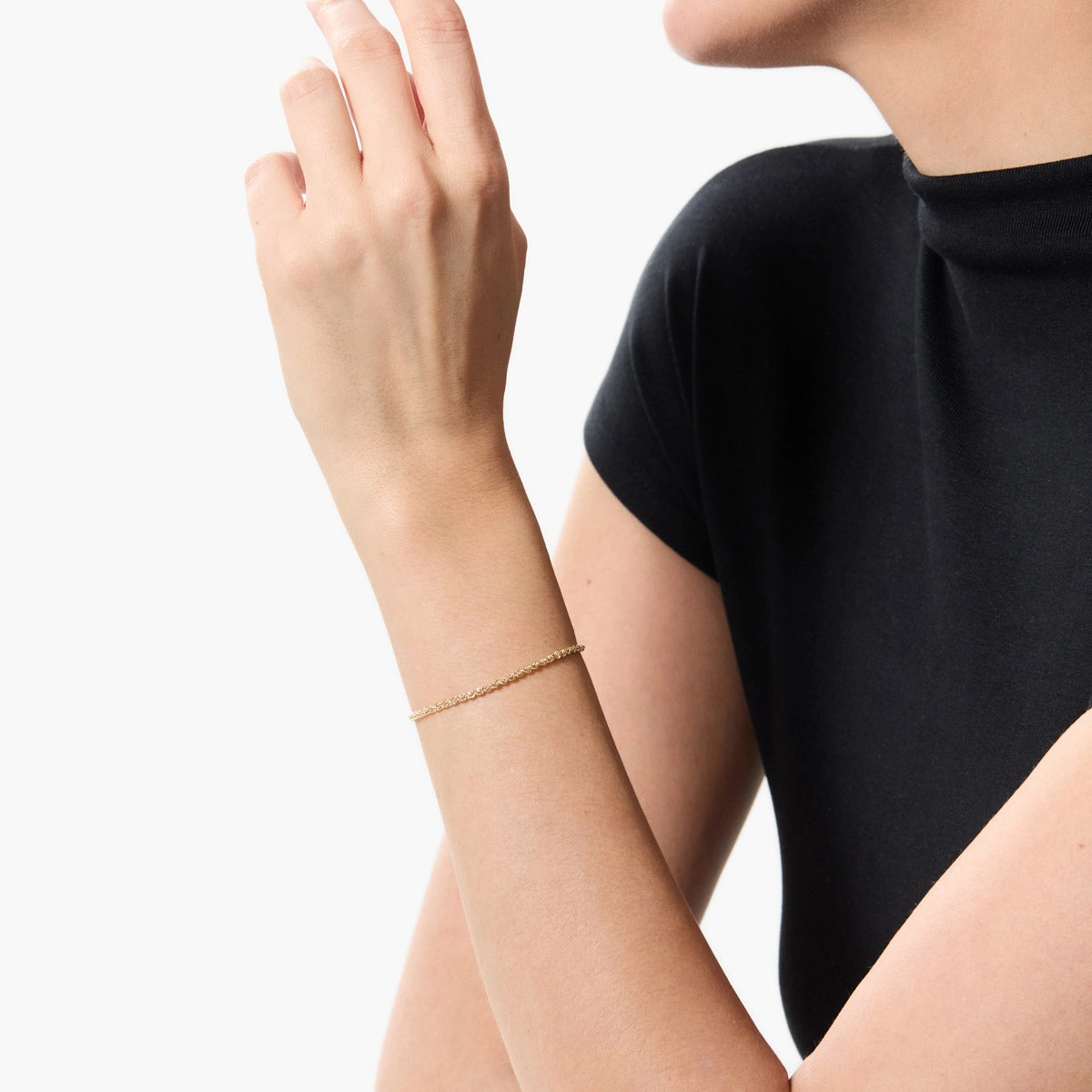 Pulsera de oro 18K 19 cm THE ROPE