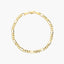 Pulsera de oro 18K eslabón programda 19 cm