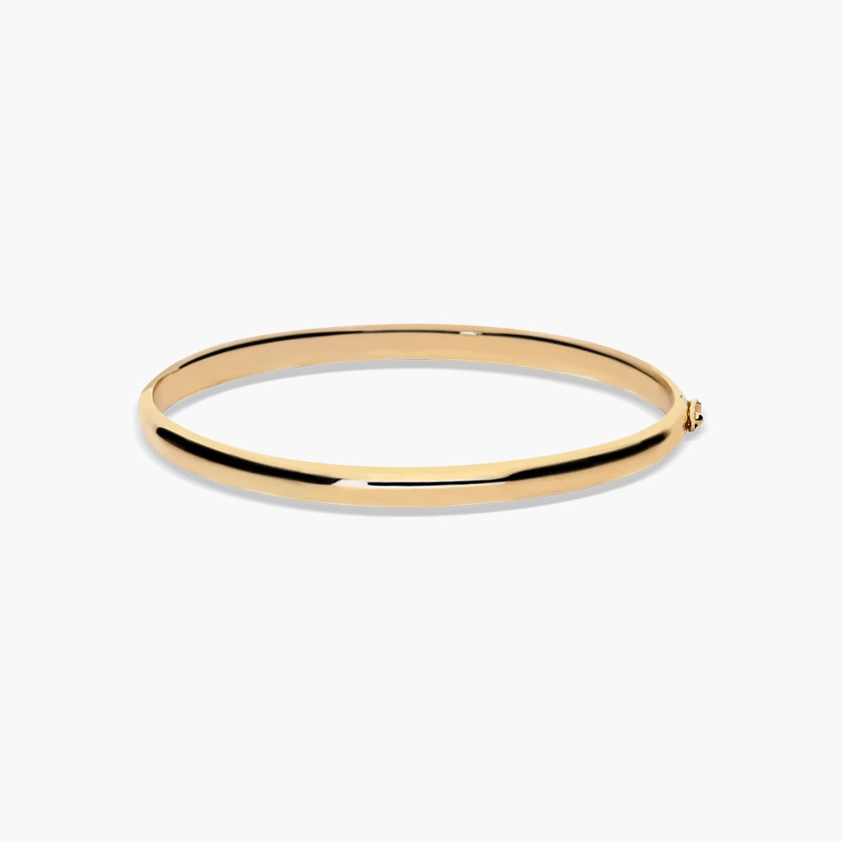 Pulsera rígida redonda de oro 18K 50x65 mm
