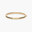 Pulsera rígida redonda de oro 18K 50x65 mm