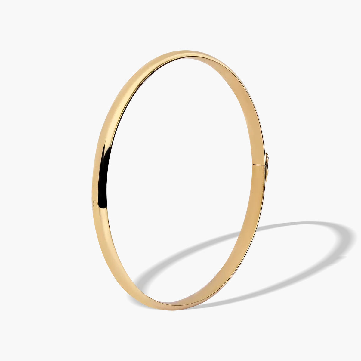 Pulsera rígida redonda de oro 18K 50x65 mm